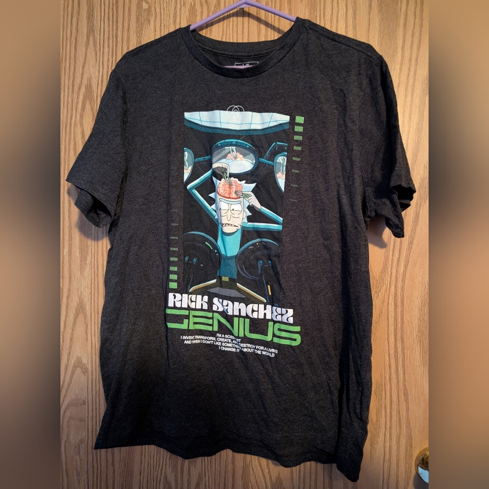 Rick And Morty Rick Sanchez Genius I Invent Transform Create Premium T-Shirt L